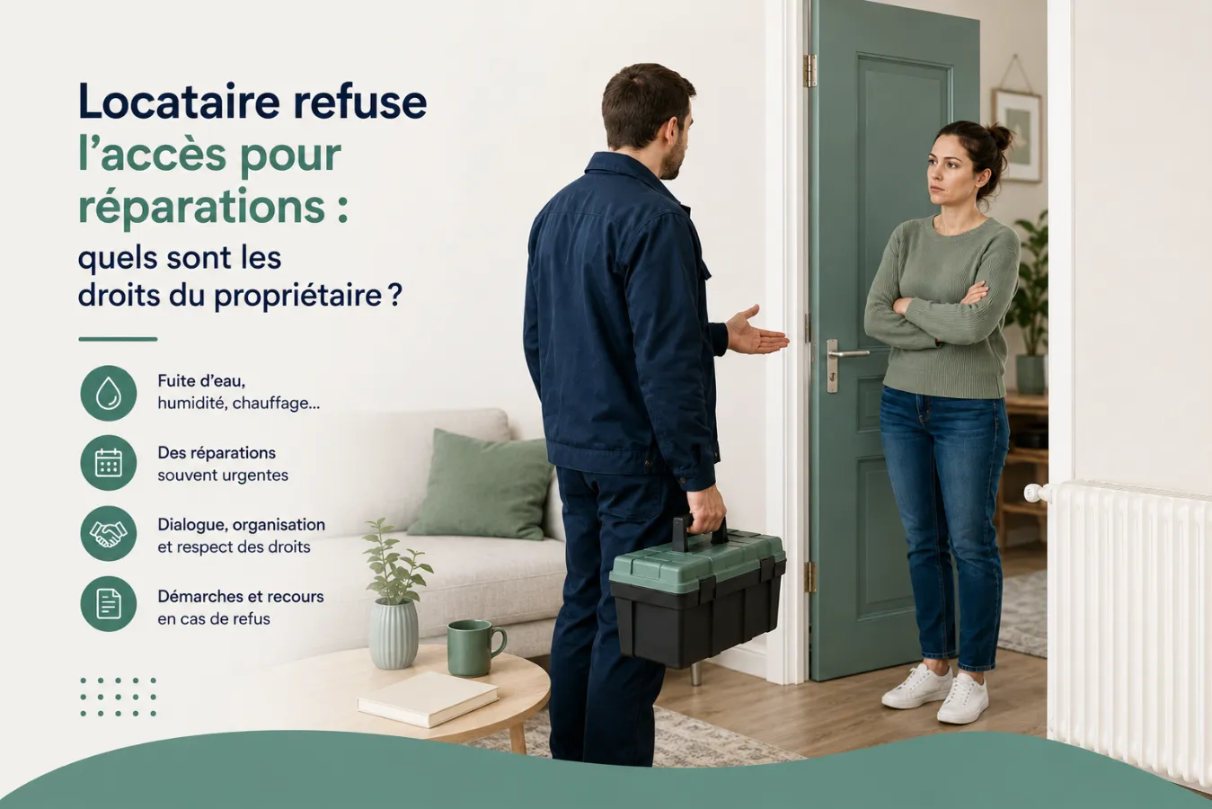 Locataire refuse l'accès pour réparations dans un logement
