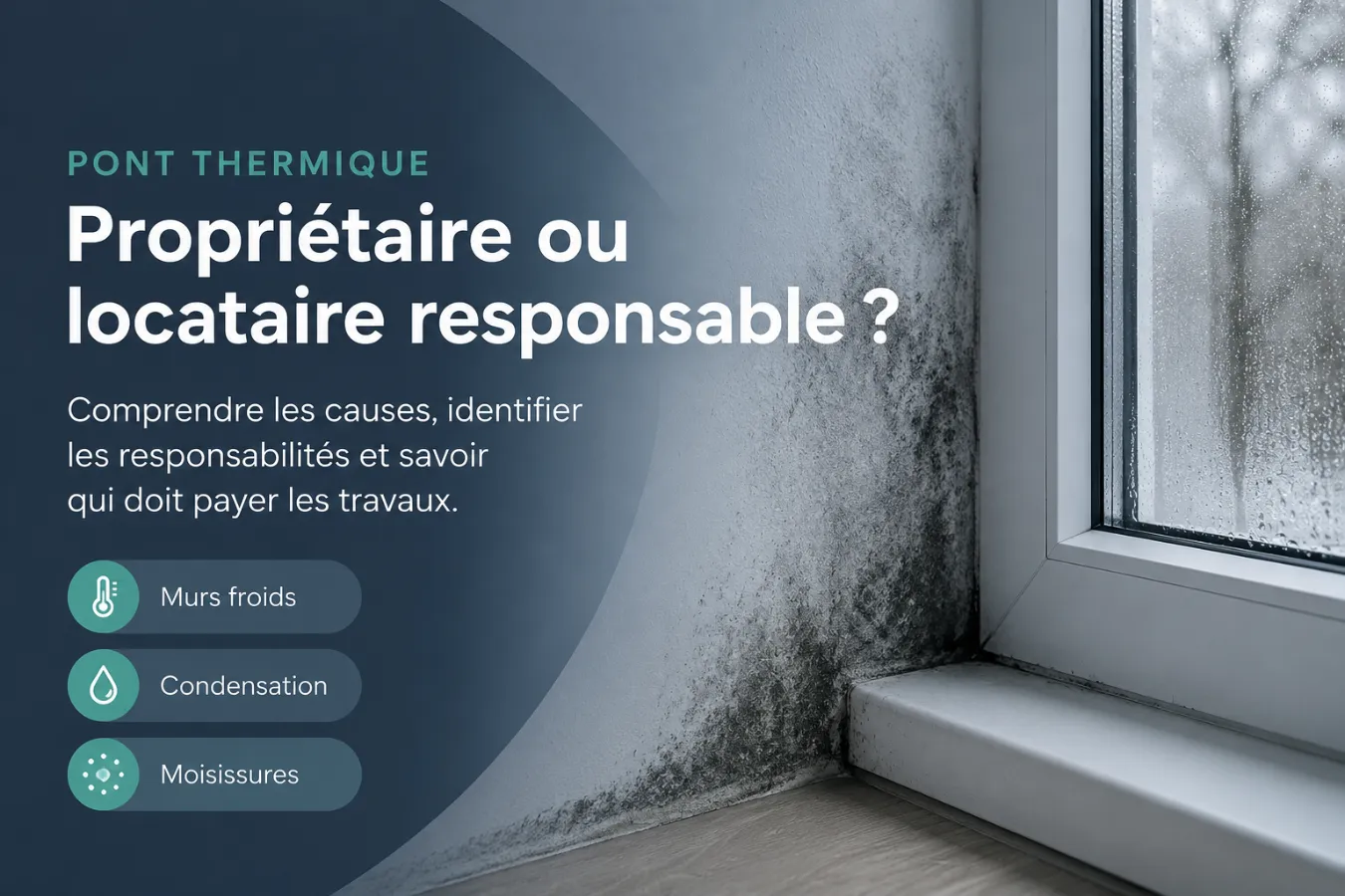 Pont thermique dans un logement propriétaire ou locataire responsable
