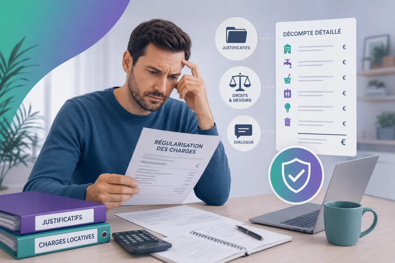 Refus de régularisation des charges par le locataire