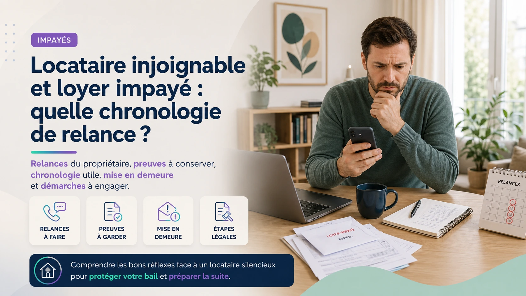 Locataire injoignable et loyer impayé