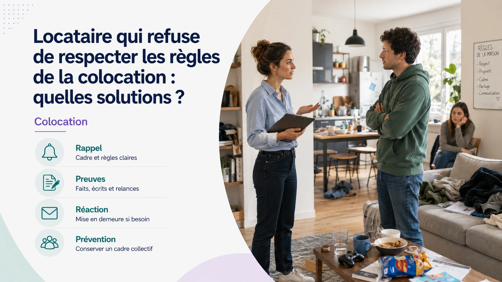 Locataire refuse de respecter les règles de la colocation