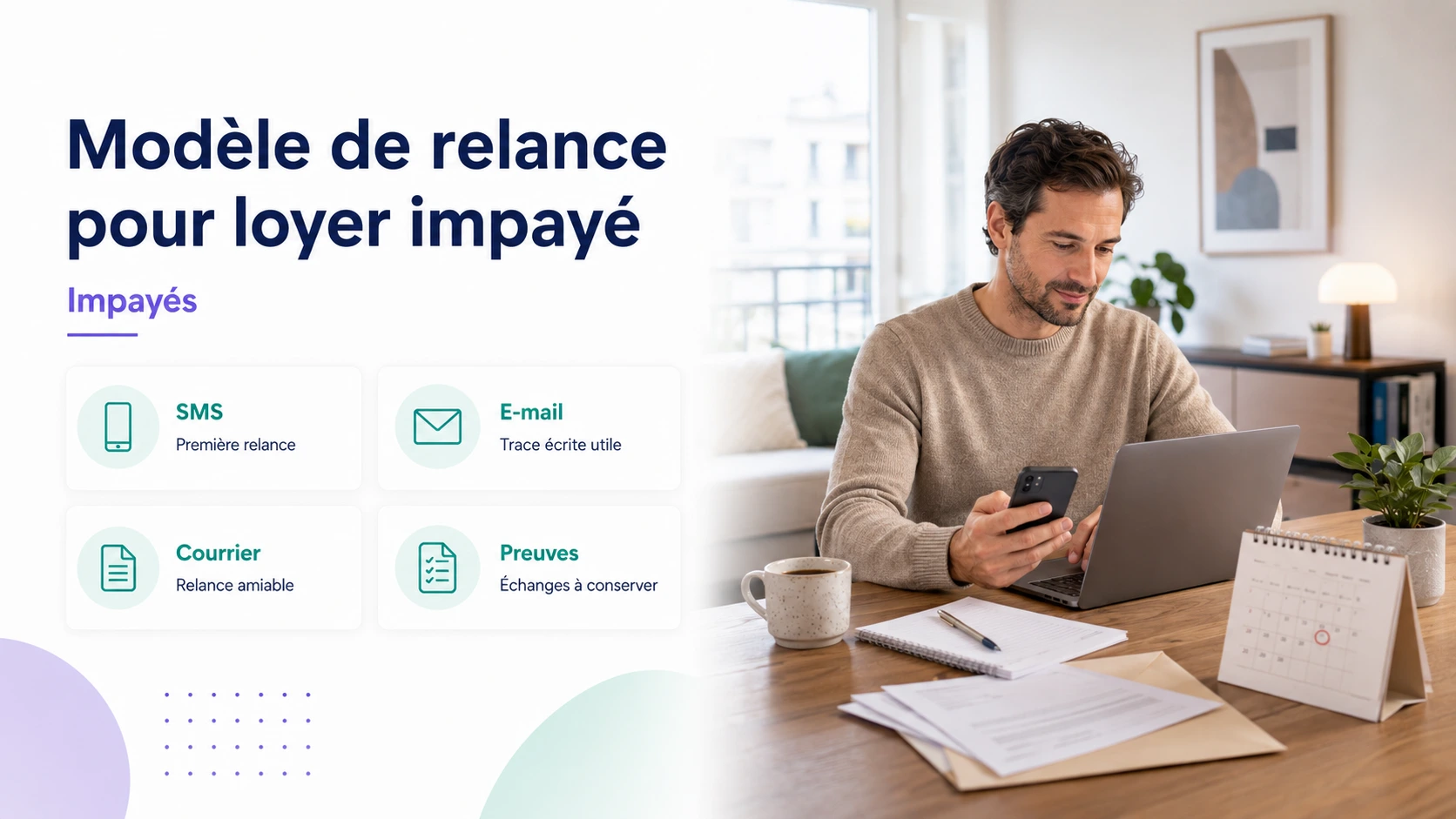 modèle de relance pour loyer impayé