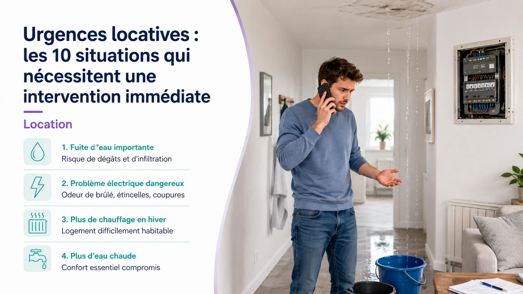 Urgences locatives nécessitant une intervention immédiate