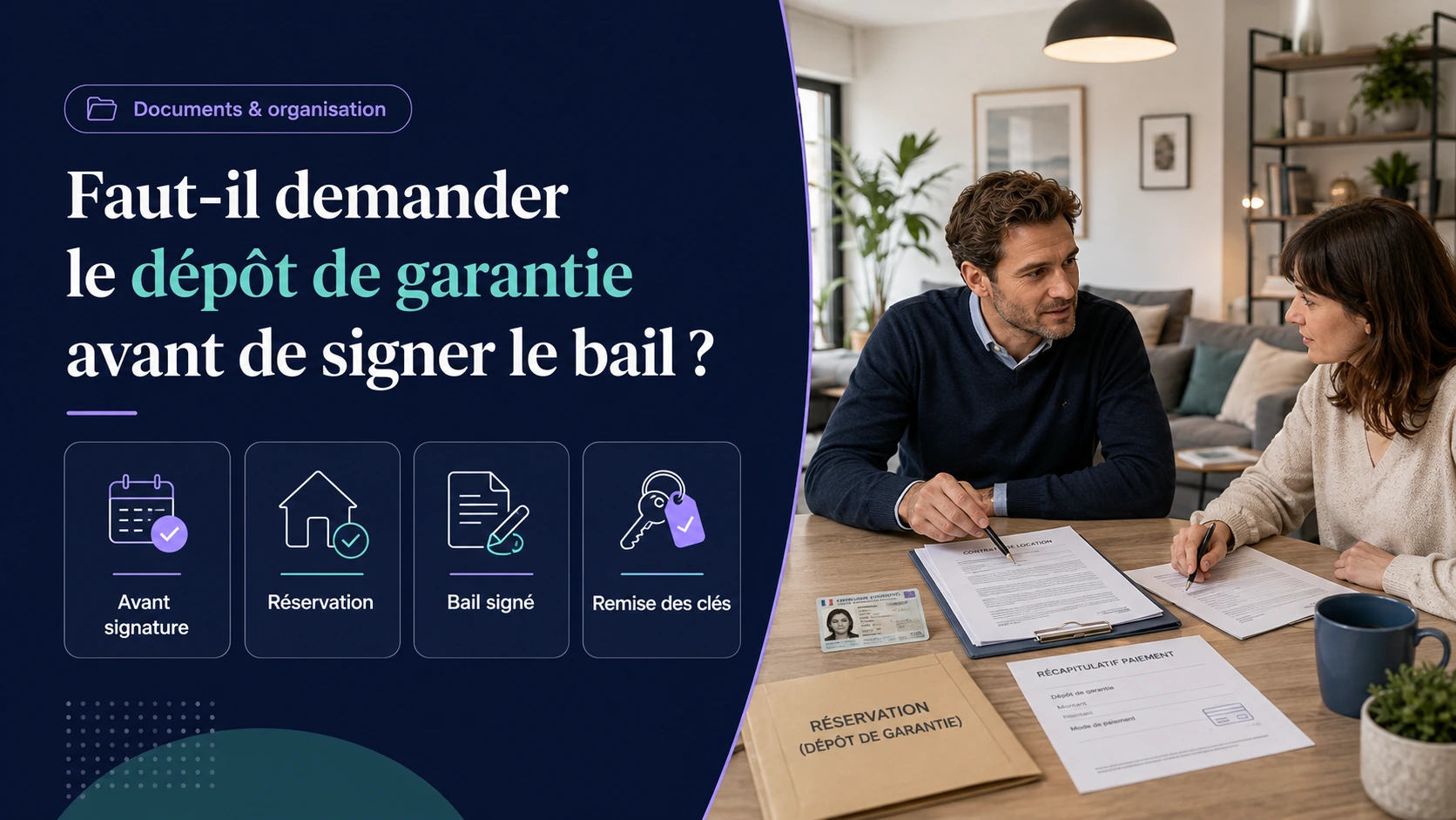 Dépôt de garantie avant signature du bail