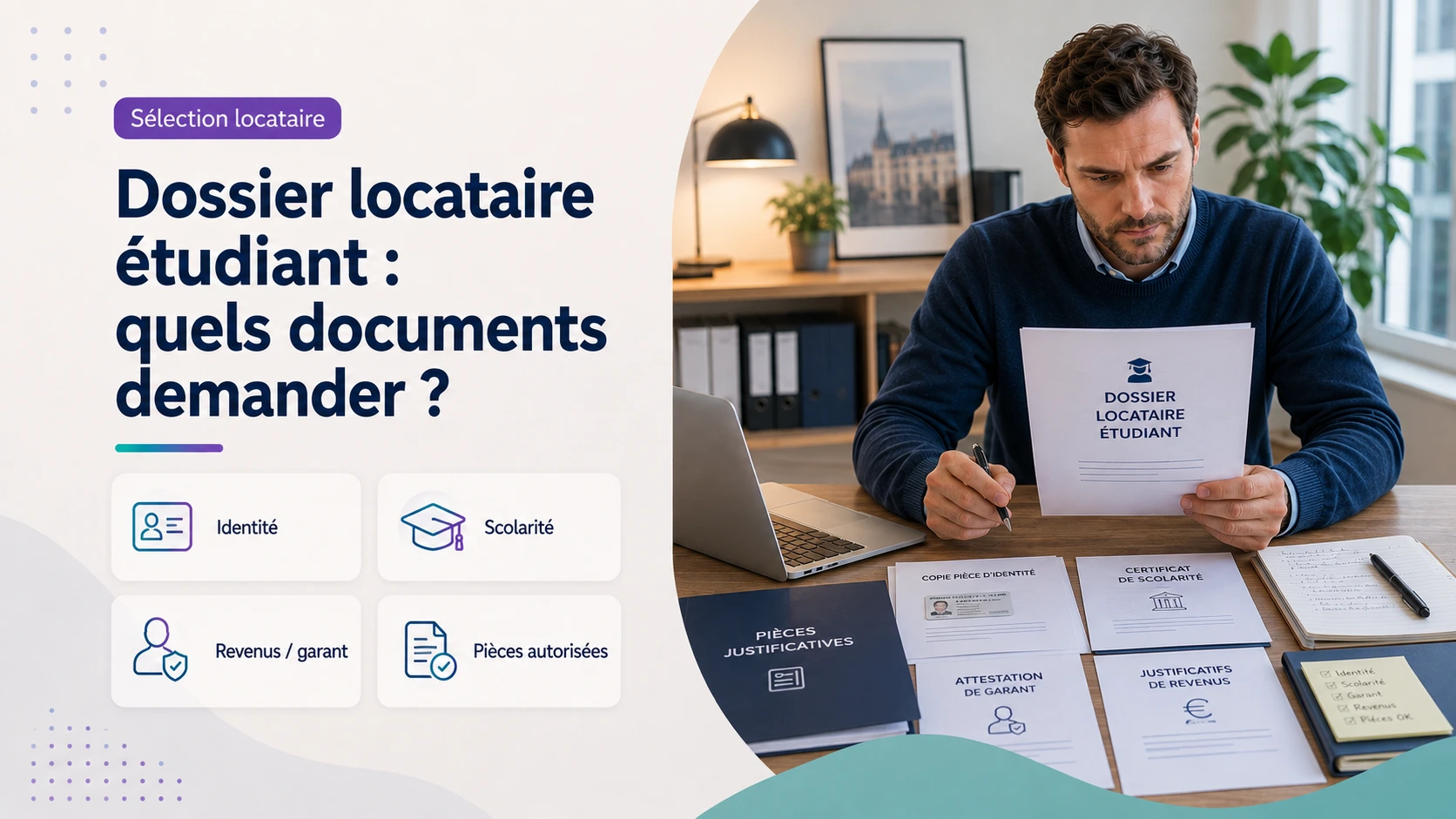 Dossier locataire étudiant et documents à demander avant de louer