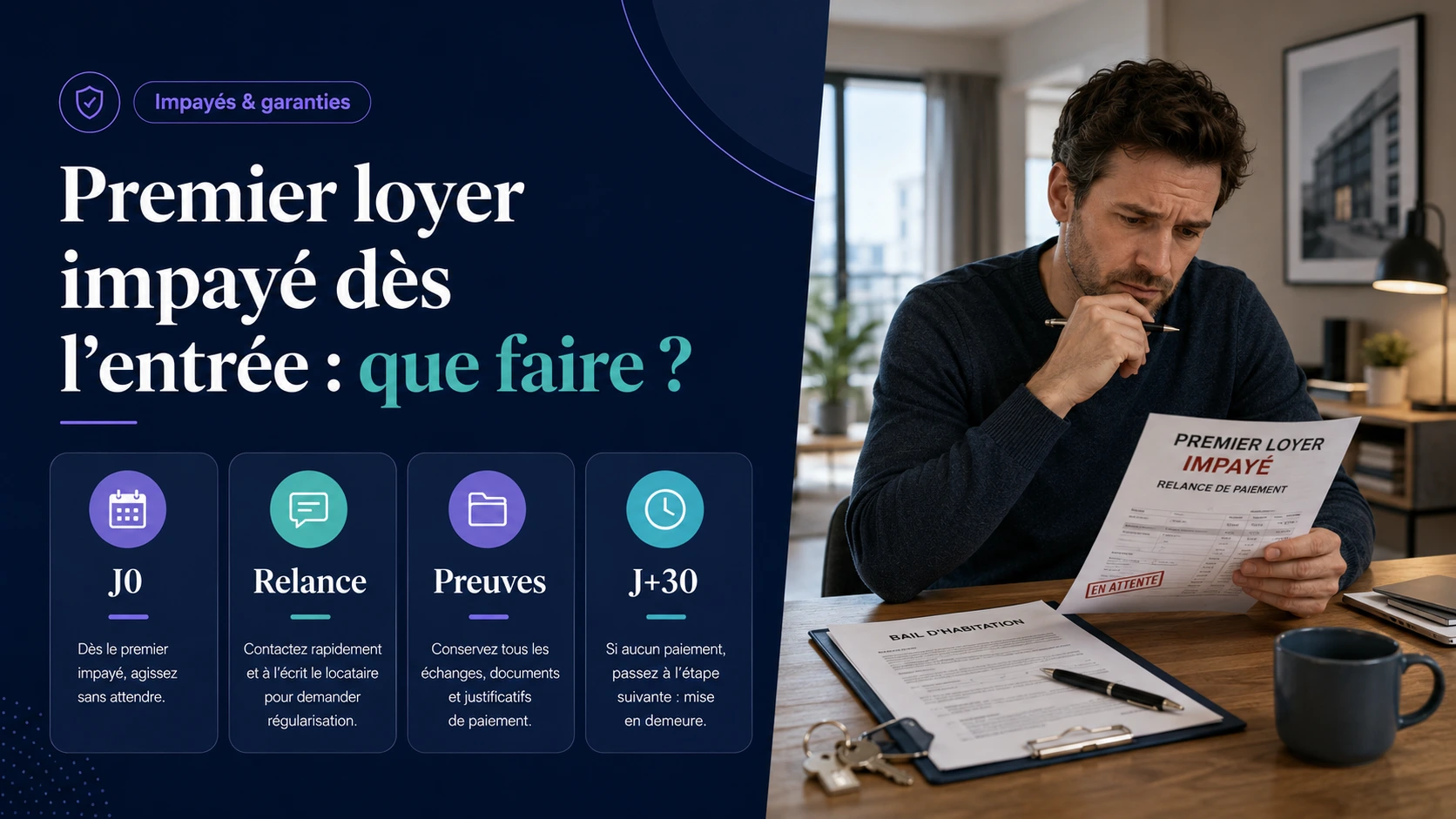 Premier loyer impayé dès l’entrée dans le logement
