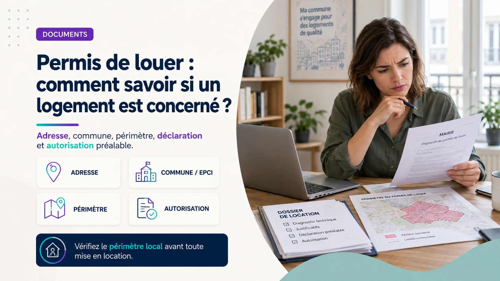 Permis de louer obligatoire et propriétaire vérifiant si son logement est concerné
